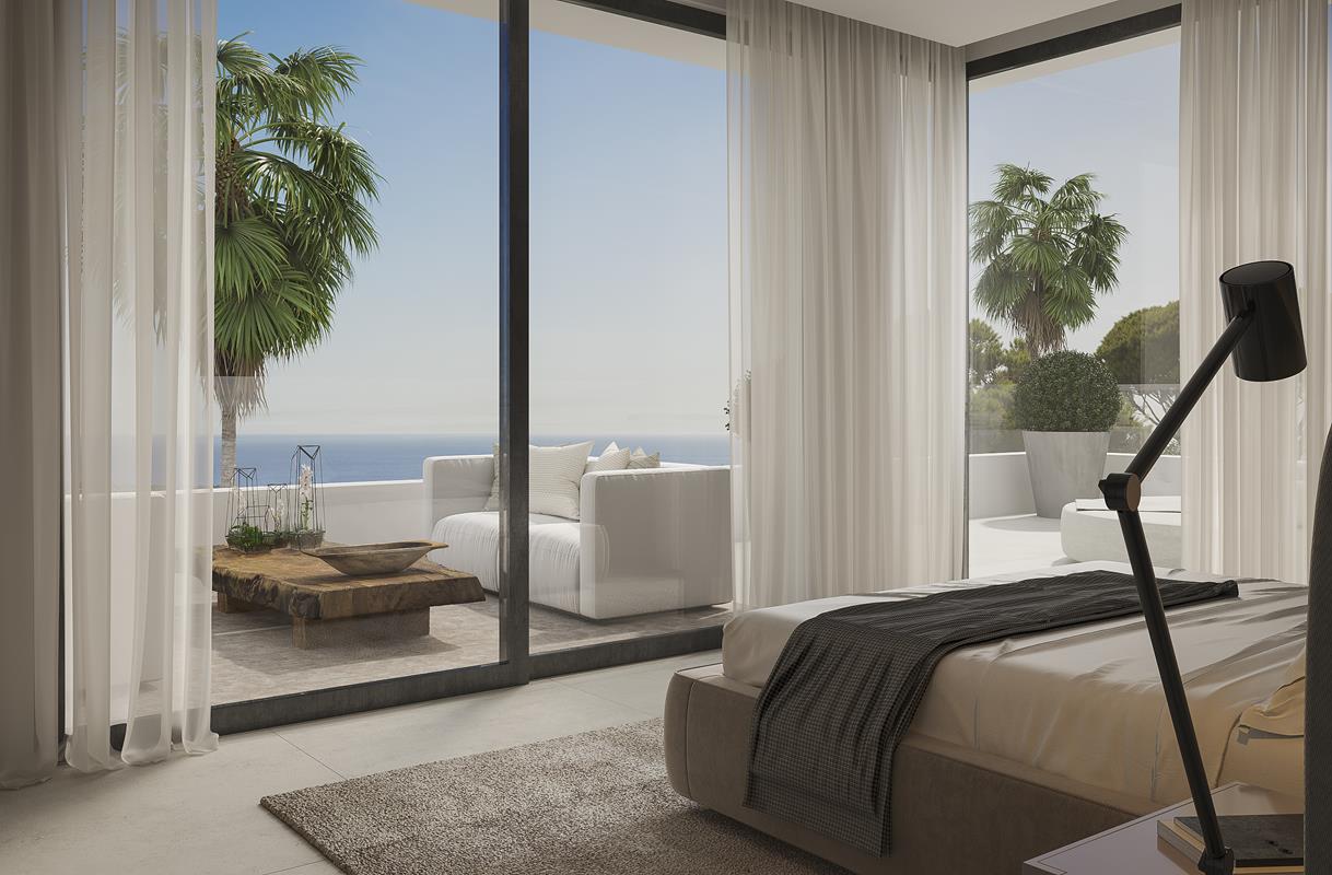 Het meest exclusieve complex van villa&#39;s te koop aan het strand van Burriana in Nerja