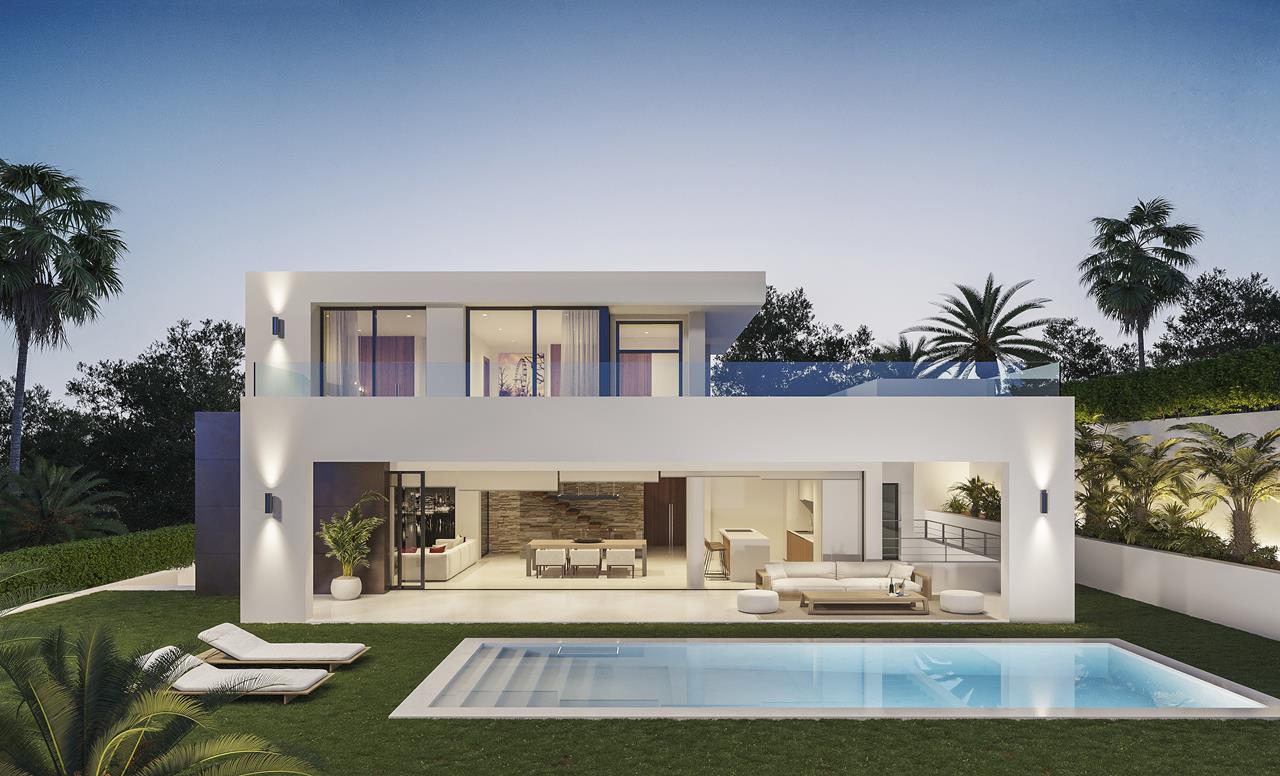 Het meest exclusieve complex van villa&#39;s te koop aan het strand van Burriana in Nerja