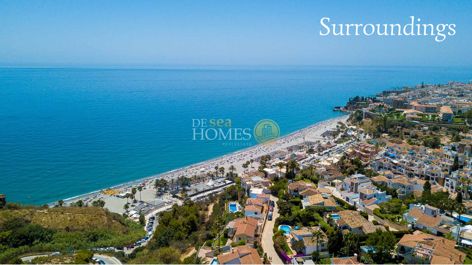 The most exclusive complex of villas for sale on Burriana beach in Nerja