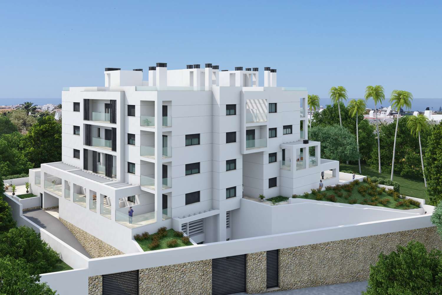 Nieuwe ontwikkeling van appartementen met uitzicht op zee in Nerja