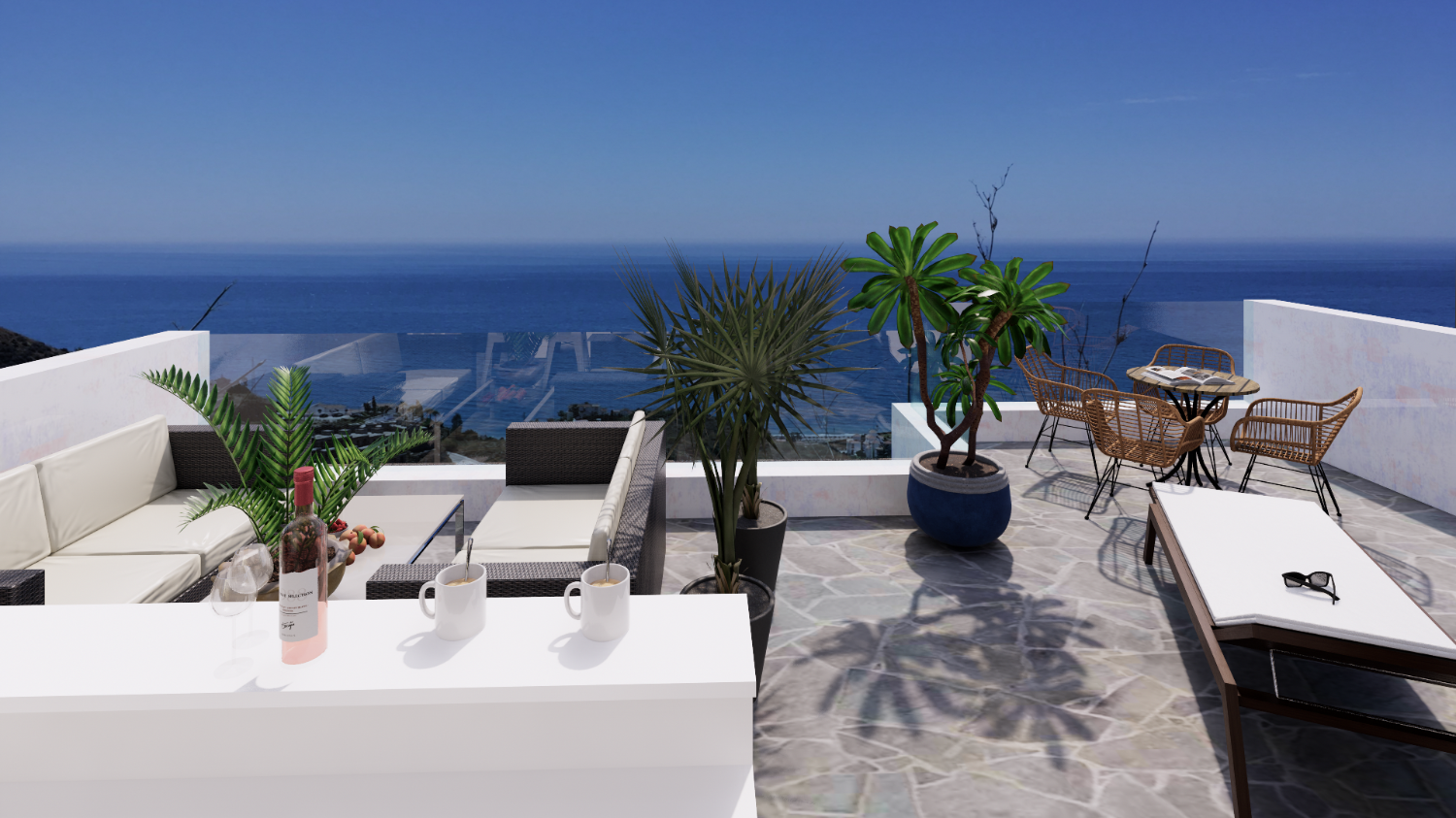 Lujosa promoción de casas adosados con las mejores vistas al mar de la costa del sol