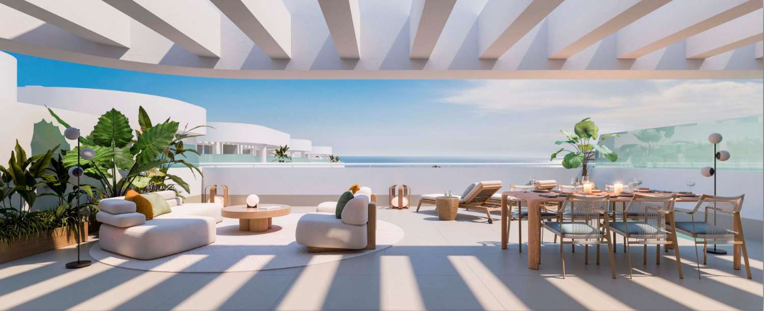 Nuevo proyectos de apartamentos a pocos pasos de la plata en Torrox Costa