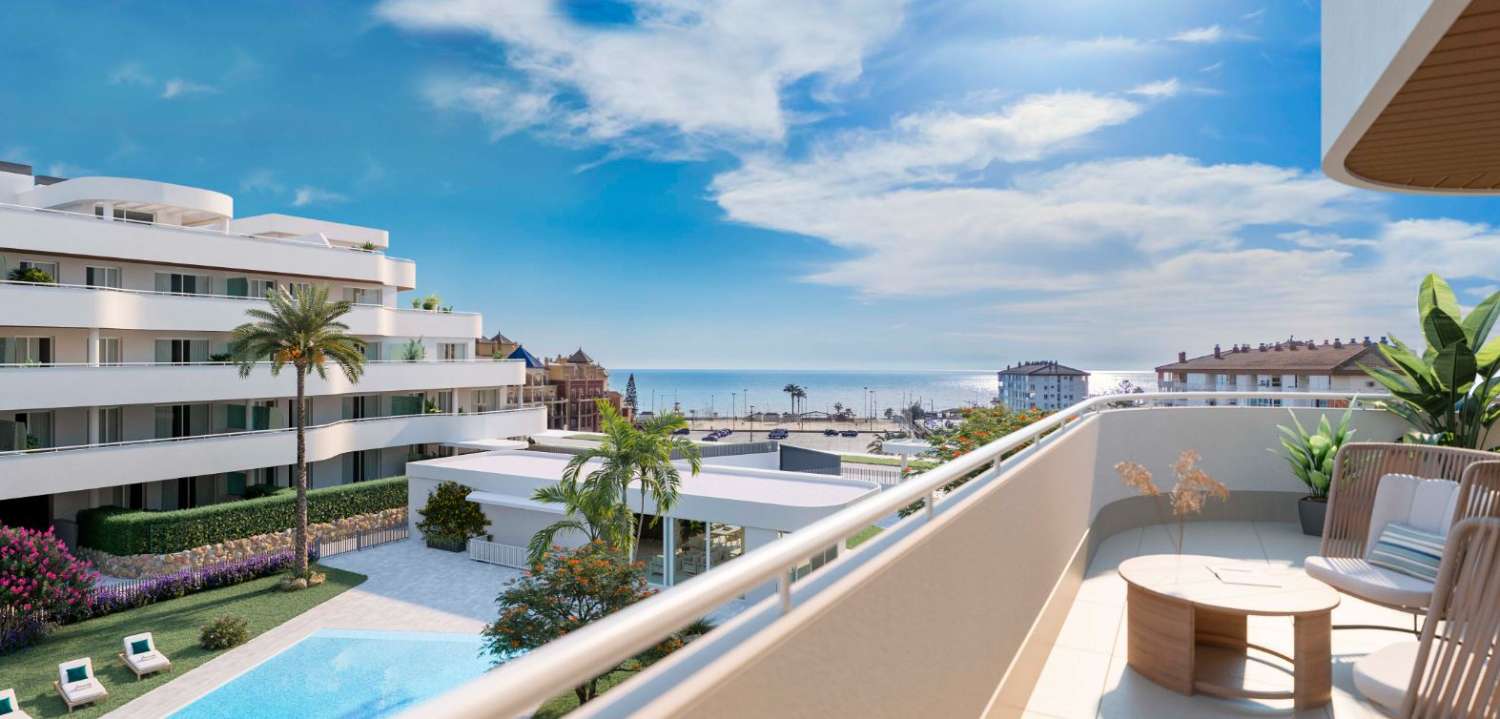 Nuevo proyectos de apartamentos a pocos pasos de la plata en Torrox Costa