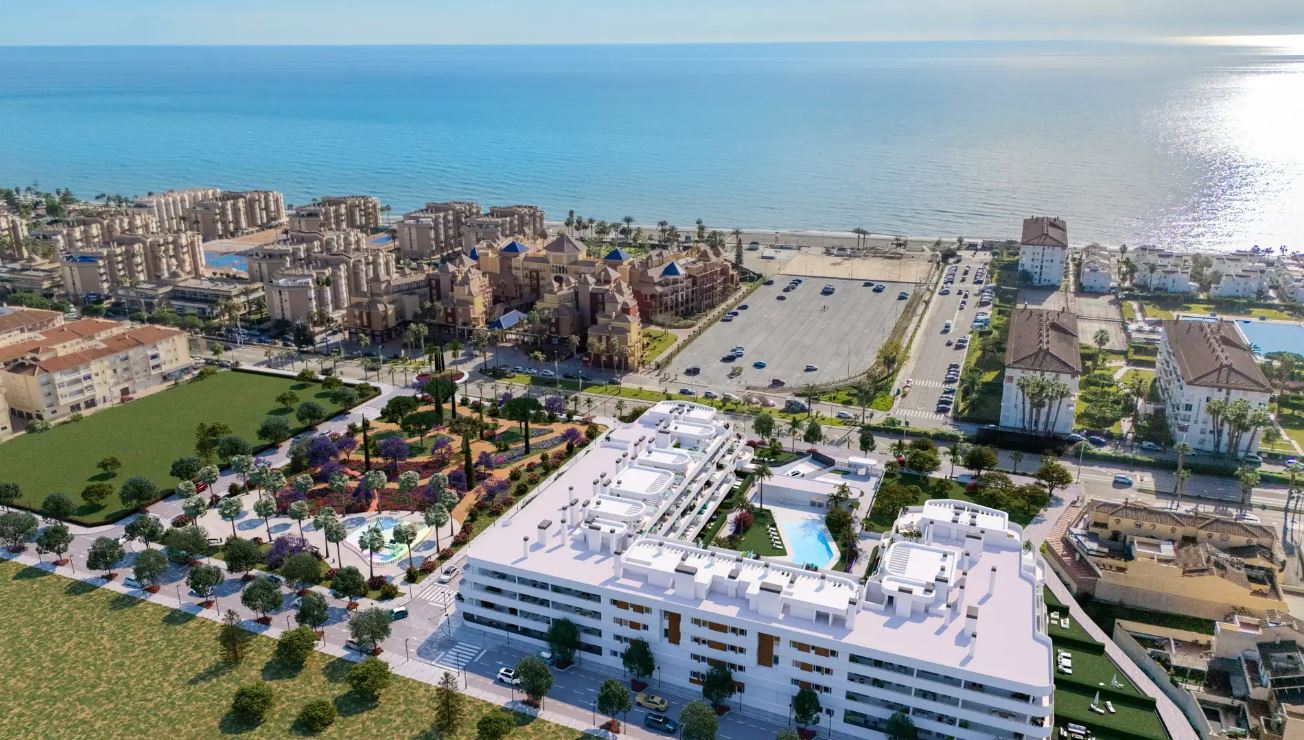 Nuevo proyectos de apartamentos a pocos pasos de la plata en Torrox Costa