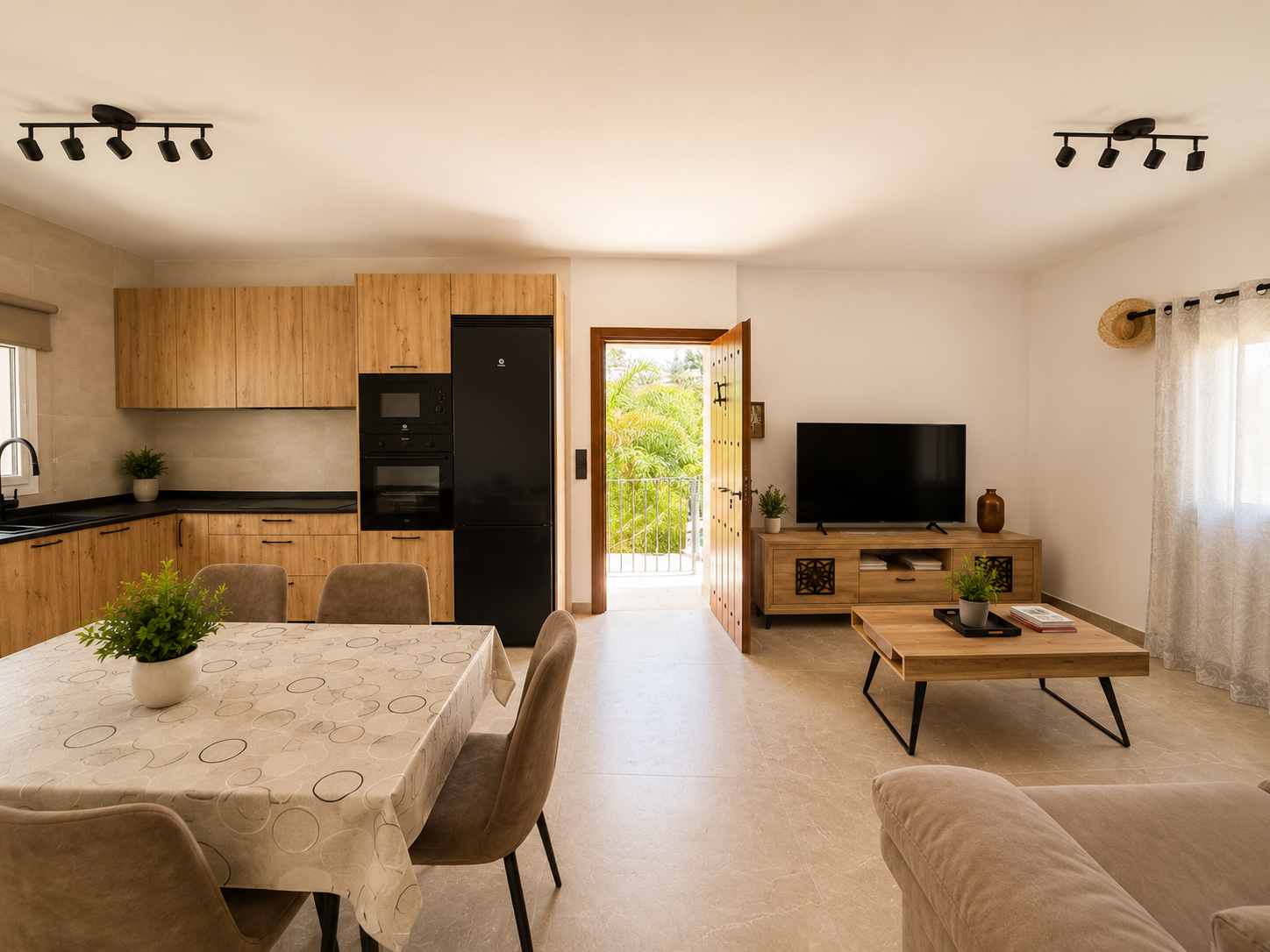 Fritliggende villa med pool til leje i Nerja
