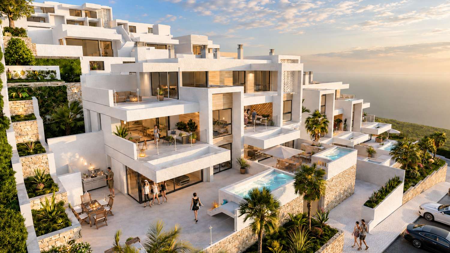 Nouveau programme immobilier d'appartements avec vue sur mer à Nerja