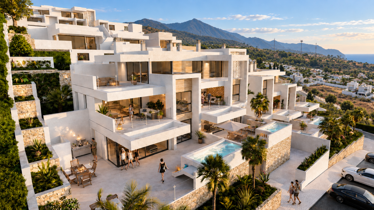 Nouveau programme immobilier d'appartements avec vue sur mer à Nerja